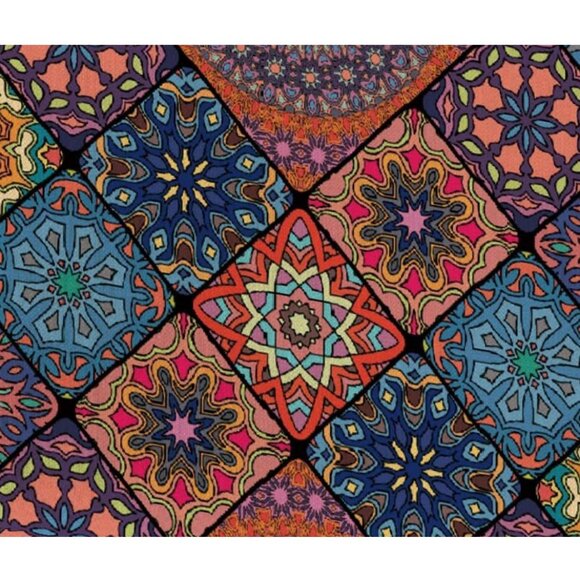 Boho Table Runner Bohemian Cottage Farmhouse Decor Dining Decorative Cloth 13x72 - Picture 5 of 6